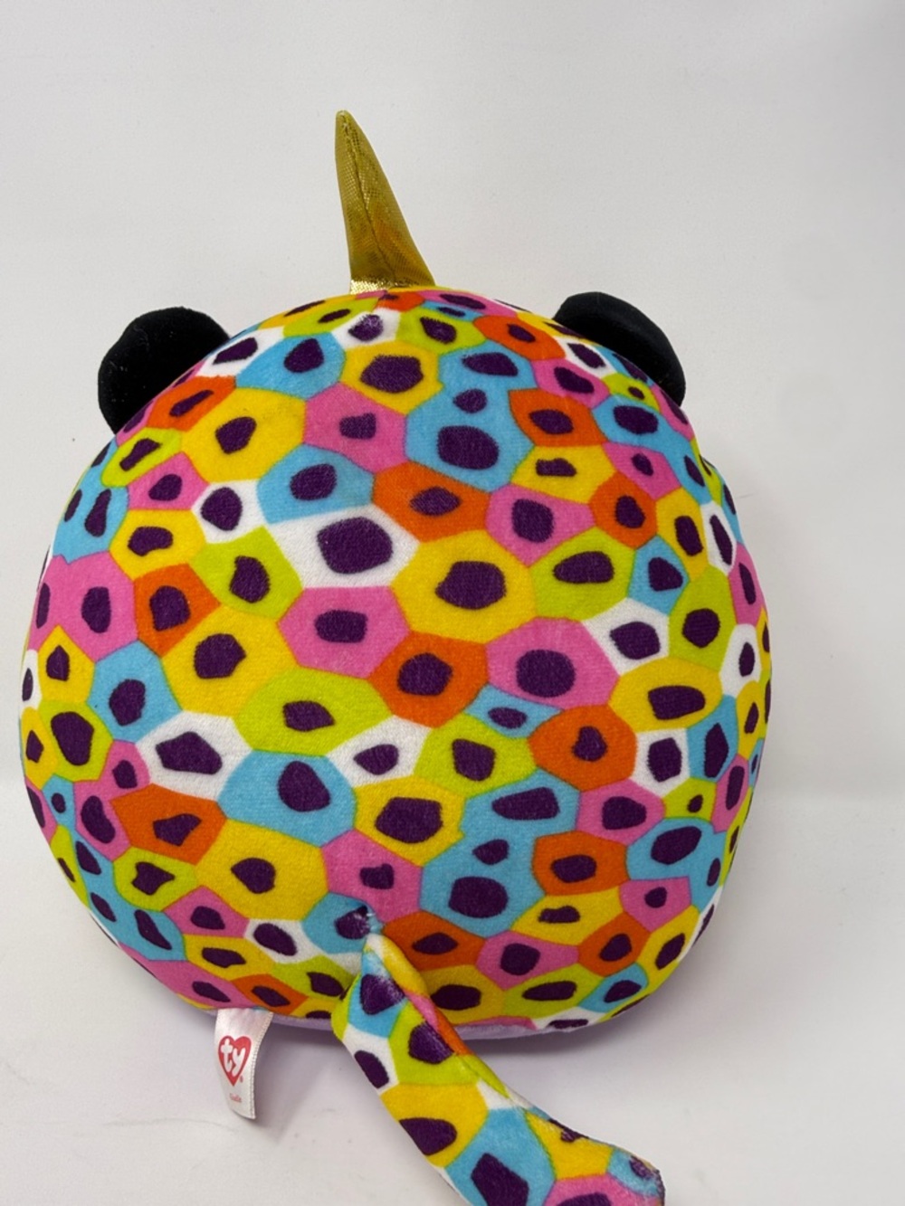 TY Squish-a-Boo Giselle Colorful Leopard Print Plush Leopard Pillow 9 “ - Picture 2 of 6